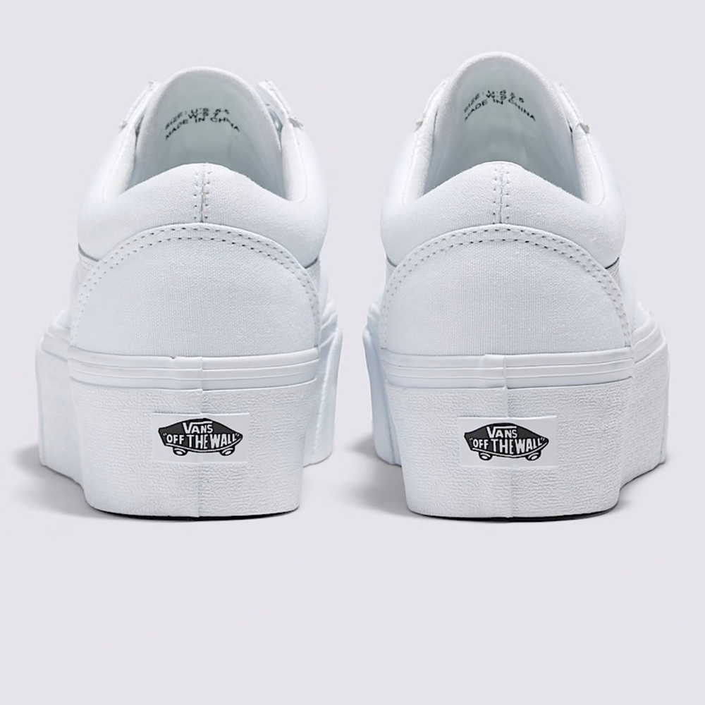 White Platform Sneakers Old Skool Stackform Shoe size 7